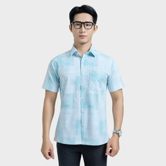  Áo sơ mi nam ngắn tay cao cấp BELLUNI vải sợi tre - ABN.BPS.BE 335 