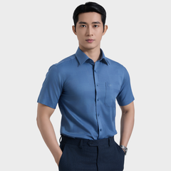  Áo sơ mi nam ngắn tay BELLUNI vải sợi sồi cao cấp - ABN.PMS.BE 348 
