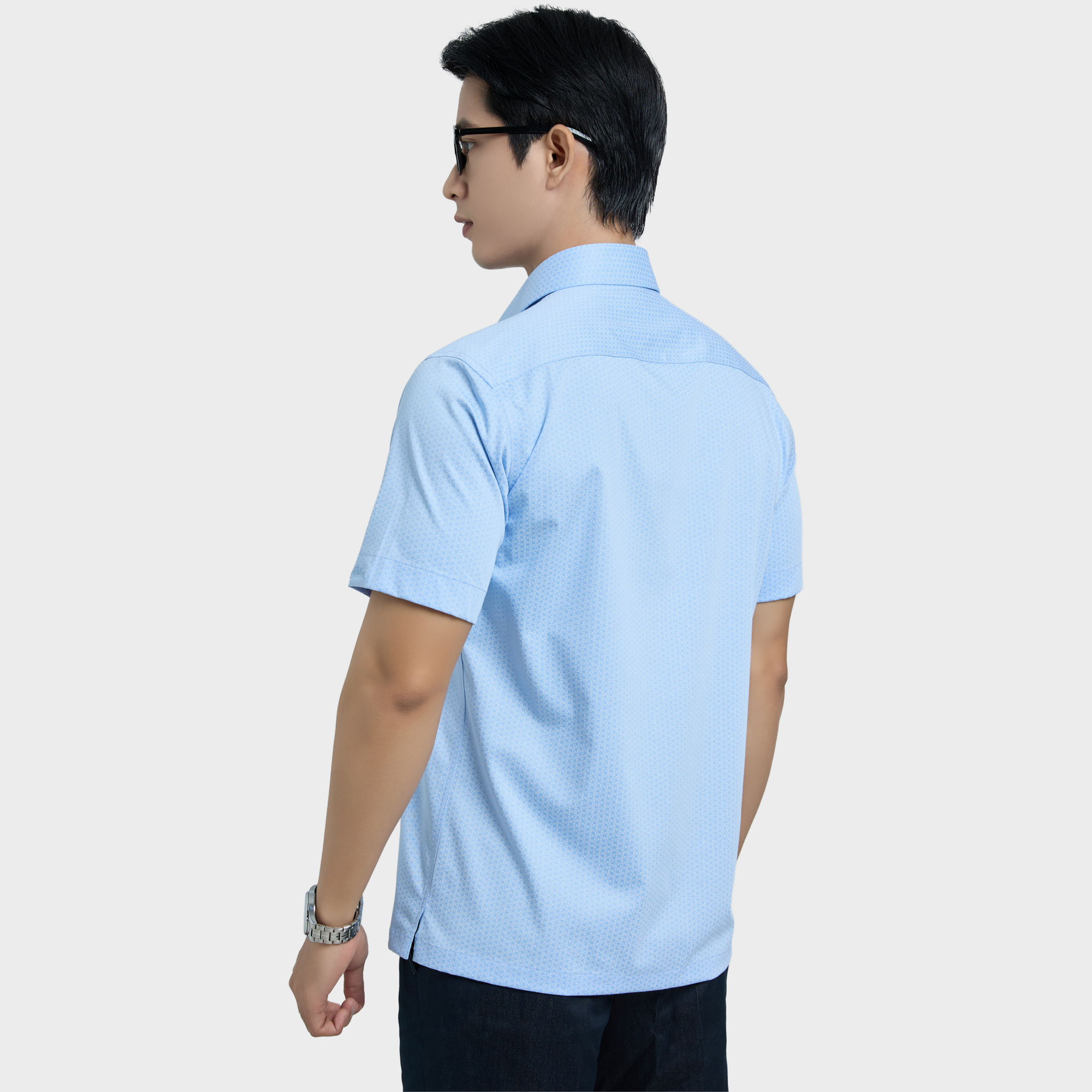  Áo sơ mi nam ngắn tay cao cấp BELLUNI vải sợi tre - ABN.BPS.BE 332 