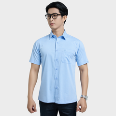  Áo sơ mi nam ngắn tay cao cấp BELLUNI vải sợi tre - ABN.BPS.BE 332 