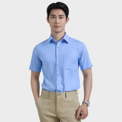  Áo sơ mi nam ngắn tay BELLUNI vải sợi sồi thoải mái thanh lịch - ABN.PML.BE 362 
