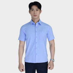  Áo sơ mi nam ngắn tay cao cấp BELLUNI vải sợi tre - ABN.BPS.BE 355 