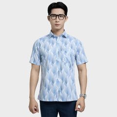  Áo sơ mi nam ngắn tay BELLUNI vải sợi sồi cao cấp - ABN.PMS.BE 338 