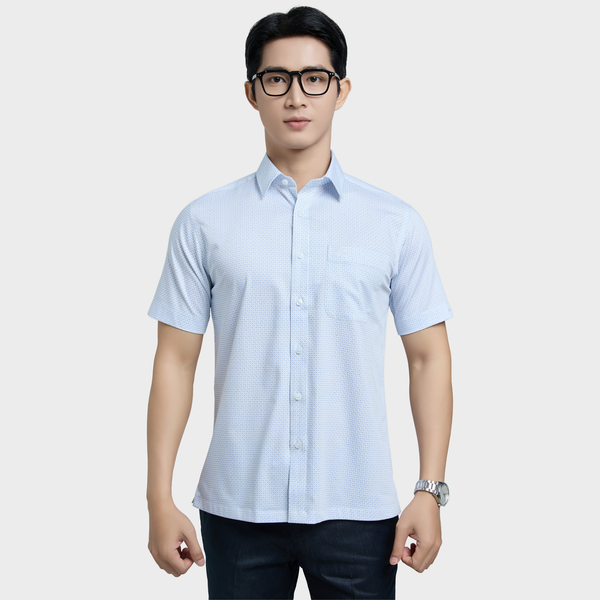  Áo sơ mi nam ngắn tay cao cấp BELLUNI vải sợi tre - ABN.BPS.BE 332 