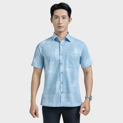  Áo sơ mi nam ngắn tay cao cấp BELLUNI vải sợi tre - ABN.BPS.BE 335 