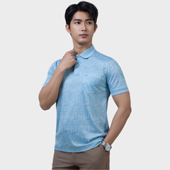  Áo Polo Nam Vải Sợi Tre Bo Cổ Dệt Sọc Thoáng Khí  – AT.BP.BE 118 