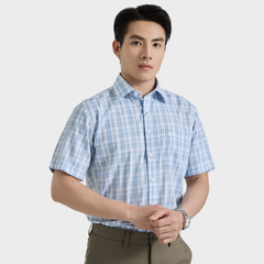  Áo sơ mi nam ngắn tay cao cấp BELLUNI vải sợi tre - ABN.BP.BE 353 