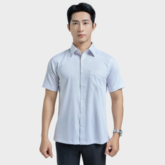  Áo sơ mi nam ngắn tay cao cấp BELLUNI vải sợi tre - ABN.BPS.BE 334 