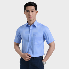  Áo sơ mi nam ngắn tay BELLUNI vải sợi sồi cao cấp - ABN.PMS.BE 348 