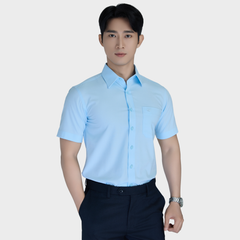  Áo sơ mi nam ngắn tay cao cấp BELLUNI vải sợi tre - ABN.BPS.BE 355 