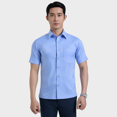  Áo sơ mi nam ngắn tay BELLUNI vải sợi sồi cao cấp - ABN.PMS.BE 348 