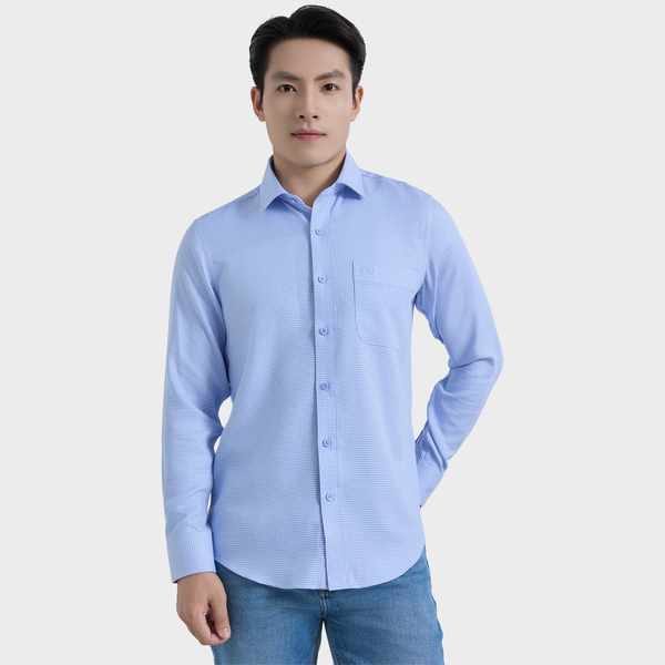  Áo Sơ Mi Caro Nam Dài Tay Vải Sợi Sồi Chống Nhăn – ABD.PM.BE 246 