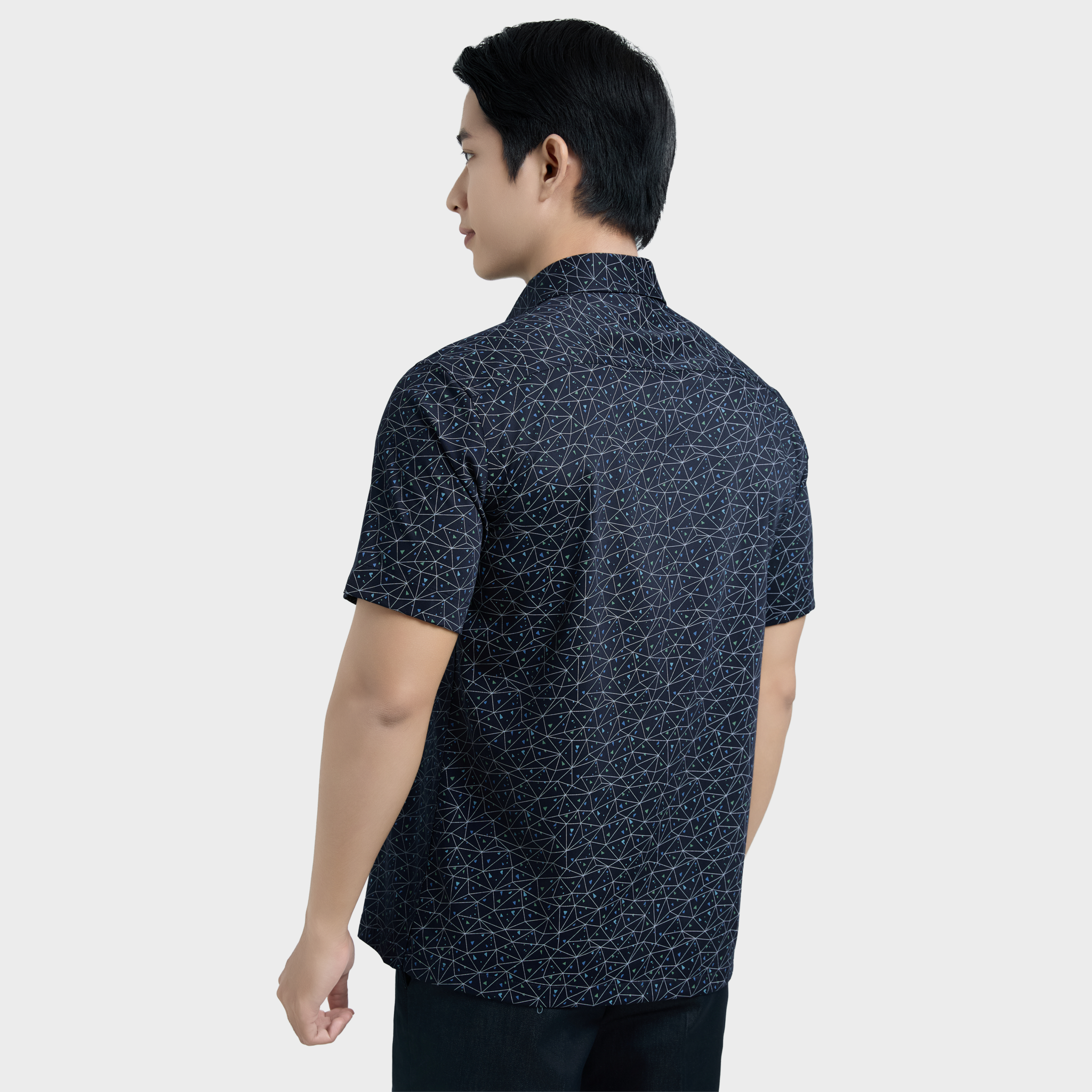  Áo sơ mi nam ngắn tay cao cấp BELLUNI vải sợi tre - ABN.BPS.BE 326 