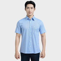  Áo sơ mi nam ngắn tay cao cấp BELLUNI vải sợi tre - ABN.BPS.BE 328 