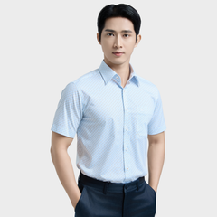  Áo sơ mi nam ngắn tay cao cấp BELLUNI vải sợi tre - ABN.BPS.BE 328 