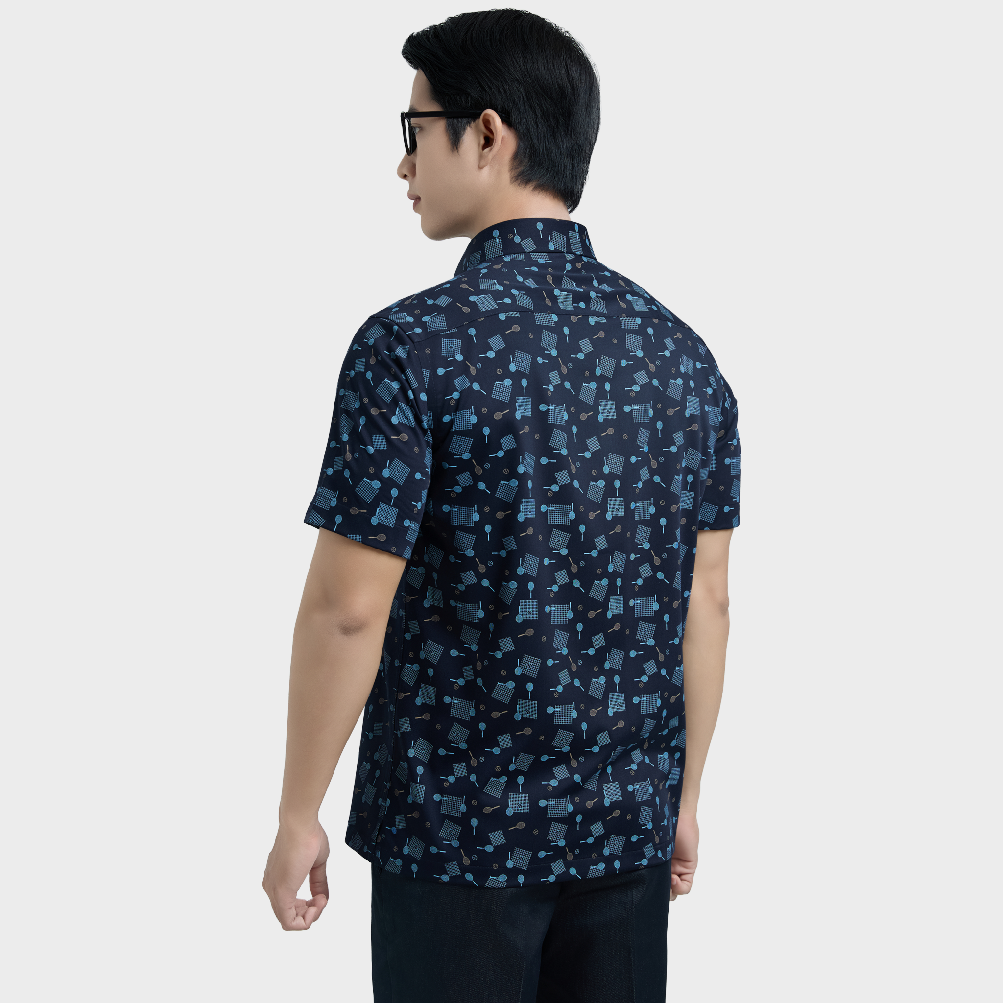  Áo sơ mi nam ngắn tay cao cấp BELLUNI vải sợi tre - ABN.BPS.BE 326 