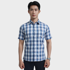  Áo sơ mi nam ngắn tay cao cấp BELLUNI vải sợi tre - ABN.PBL.BE 346 