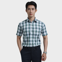  Áo sơ mi nam ngắn tay cao cấp BELLUNI vải sợi tre - ABN.PBL.BE 346 