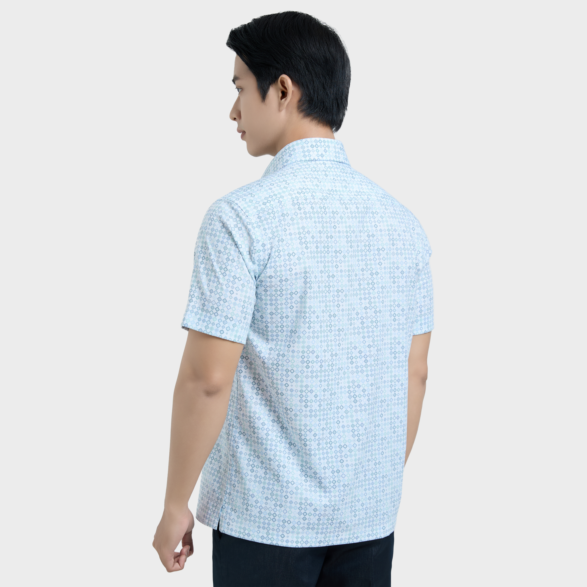  Áo sơ mi nam ngắn tay cao cấp BELLUNI vải sợi tre - ABN.BPS.BE 325 