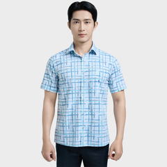  Áo sơ mi nam ngắn tay cao cấp BELLUNI vải sợi tre - ABN.BPS.BE 331 