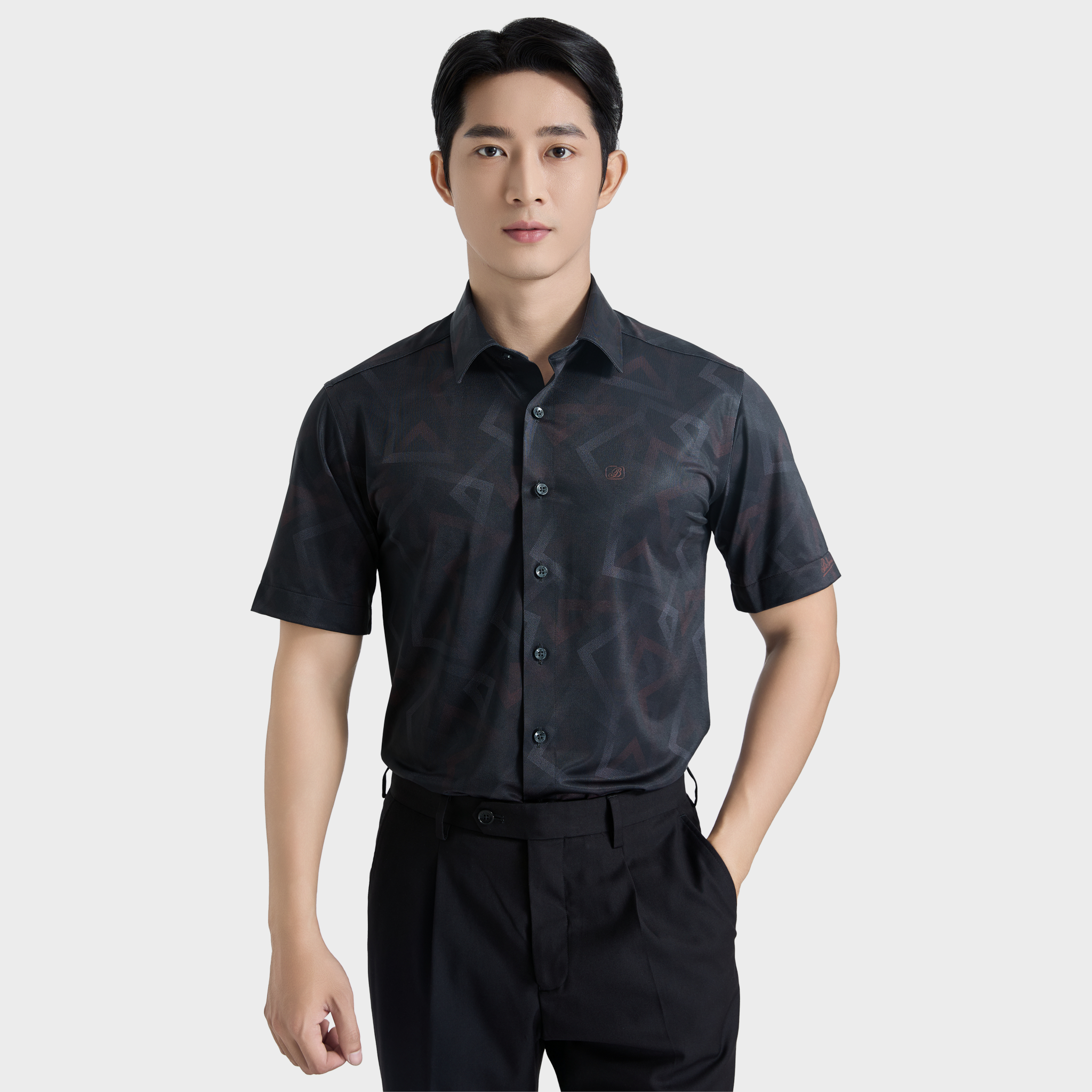  Áo sơ mi KNIT (sơ mi thun) ngắn tay BELLUNI - ABN.PS.BE 345 