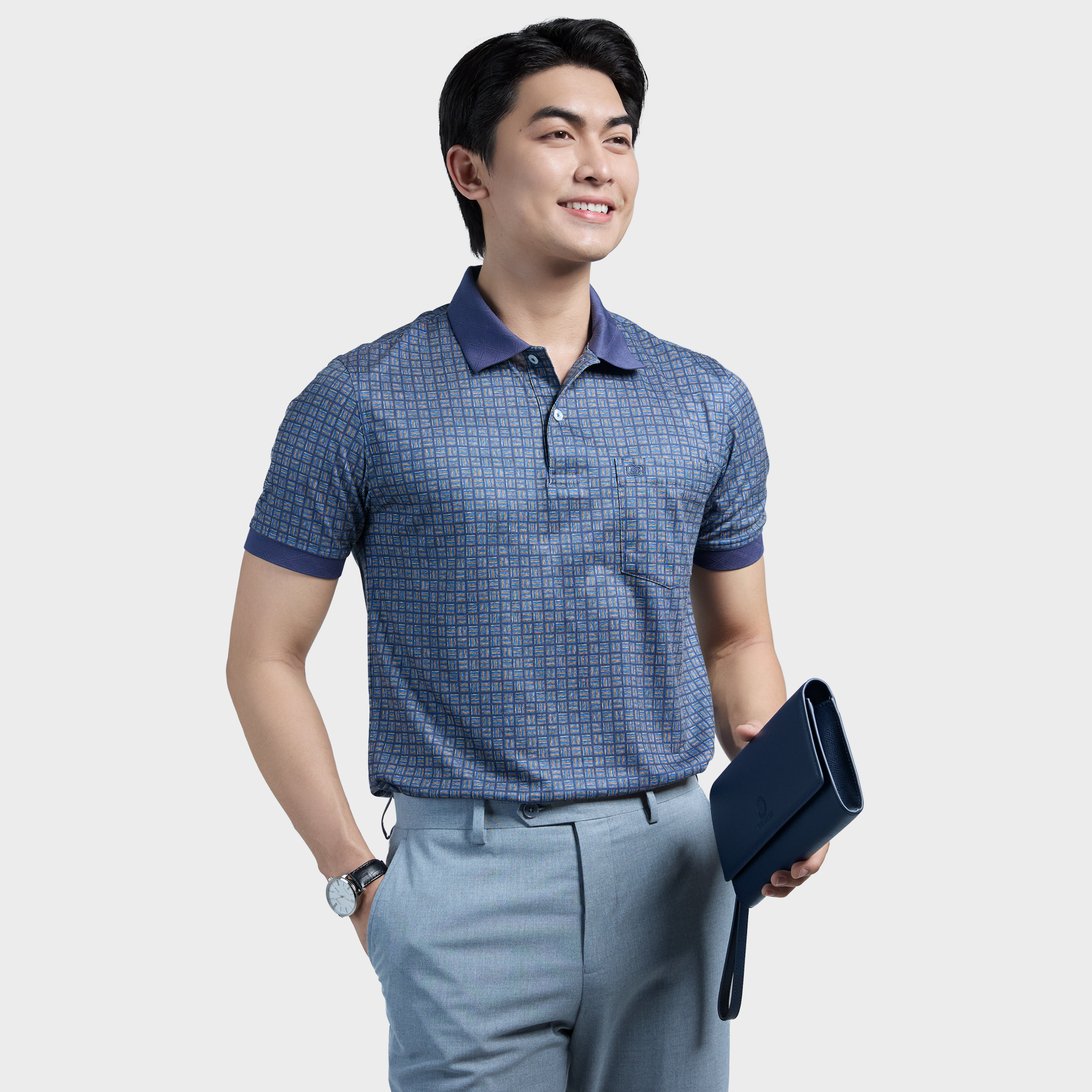  Áo thun nam Polo BELLUNI vải sợi tre cao cấp - AT.BP.BE 111 