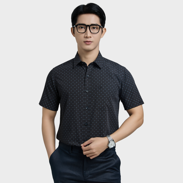  Áo sơ mi nam ngắn tay cao cấp BELLUNI vải sợi tre - ABN.BP.BE 340 