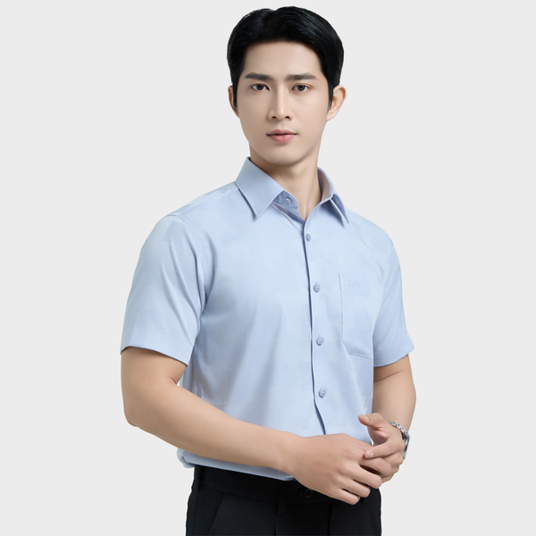  Áo sơ mi nam ngắn tay cao cấp BELLUNI - ABN.MMS.BE 314 