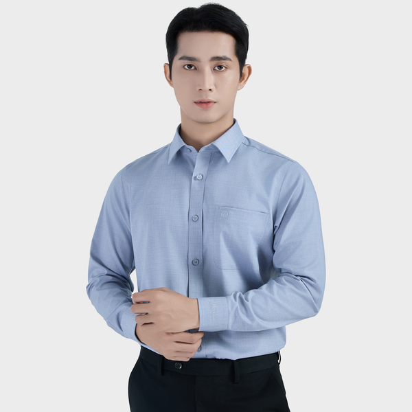  Áo sơ mi nam dài tay BELLUNI vải sợi sồi thoải mái thanh lịch - ABD.PML.BE 222 