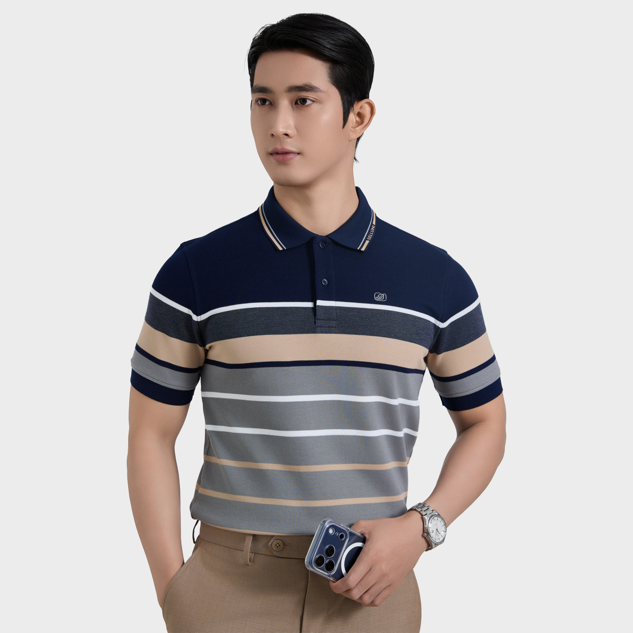  Áo thun nam Polo BELLUNI sợi tổng hợp cao cấp - AT.CP.BE 109 