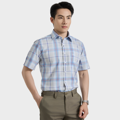  Áo sơ mi nam ngắn tay cao cấp BELLUNI vải sợi tre - ABN.BP.BE 353 