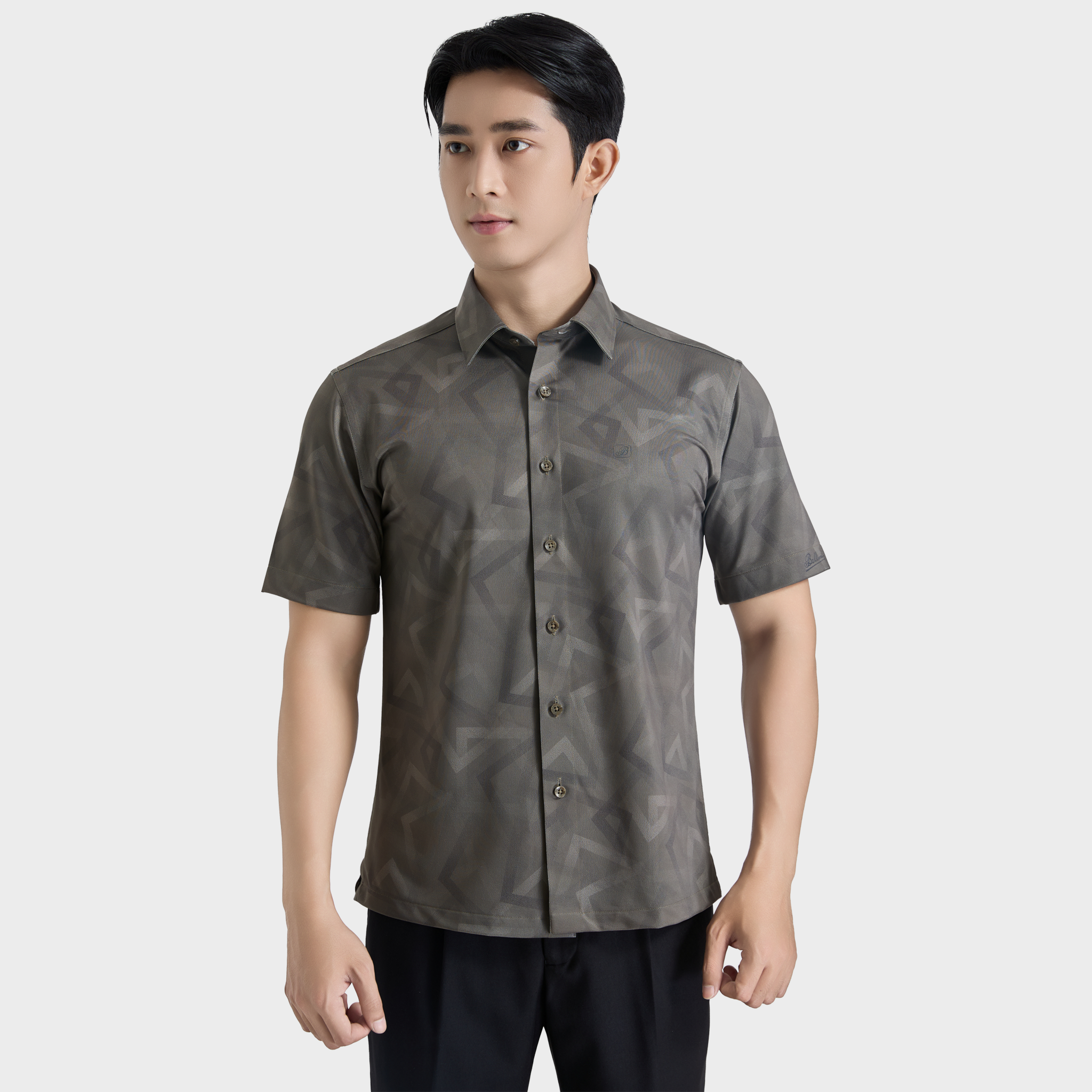  Áo sơ mi KNIT (sơ mi thun) ngắn tay BELLUNI - ABN.PS.BE 345 