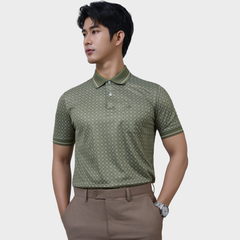  Áo Polo Nam Vải Sợi Tre Bo Cổ Dệt Sọc Thoáng Khí  – AT.BP.BE 118 