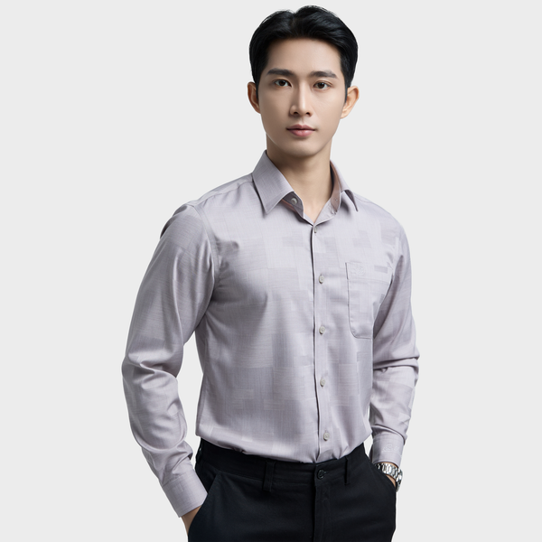  Áo sơ mi nam dài tay BELLUNI vải sợi sồi cao cấp - ABD.PMS.BE 223 
