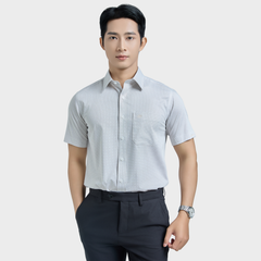  Áo sơ mi nam ngắn tay cao cấp BELLUNI vải sợi tre - ABN.BPS.BE 334 