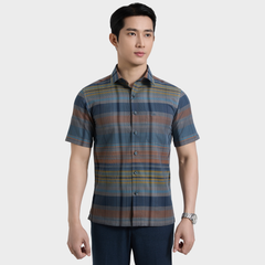  Áo sơ mi nam ngắn tay cao cấp BELLUNI vải sợi tre - ABN.BPS.BE 356 