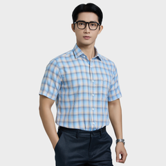  Áo sơ mi nam ngắn tay cao cấp BELLUNI vải sợi tre - ABN.BP.BE 327 