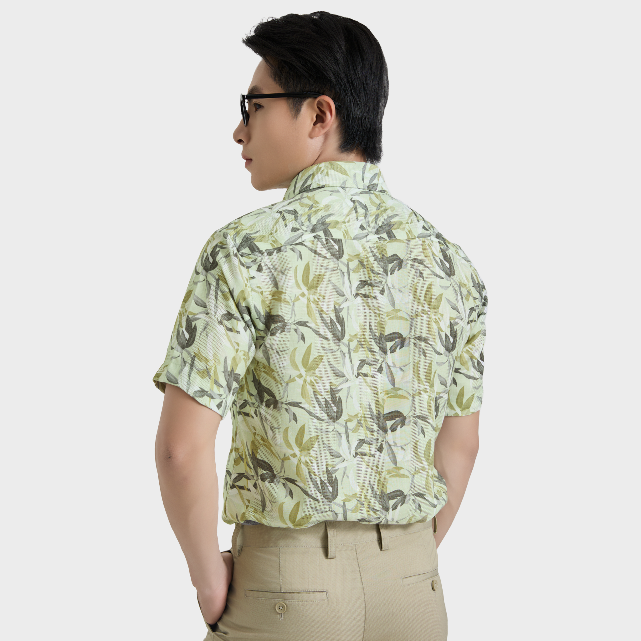  Áo sơ mi nam ngắn tay cao cấp BELLUNI vải sợi tre - ABN.PV.BE 359 