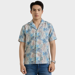  Áo sơ mi nam ngắn tay cao cấp BELLUNI vải sợi tre cổ áo Danton - ABN.PV.BE 358 