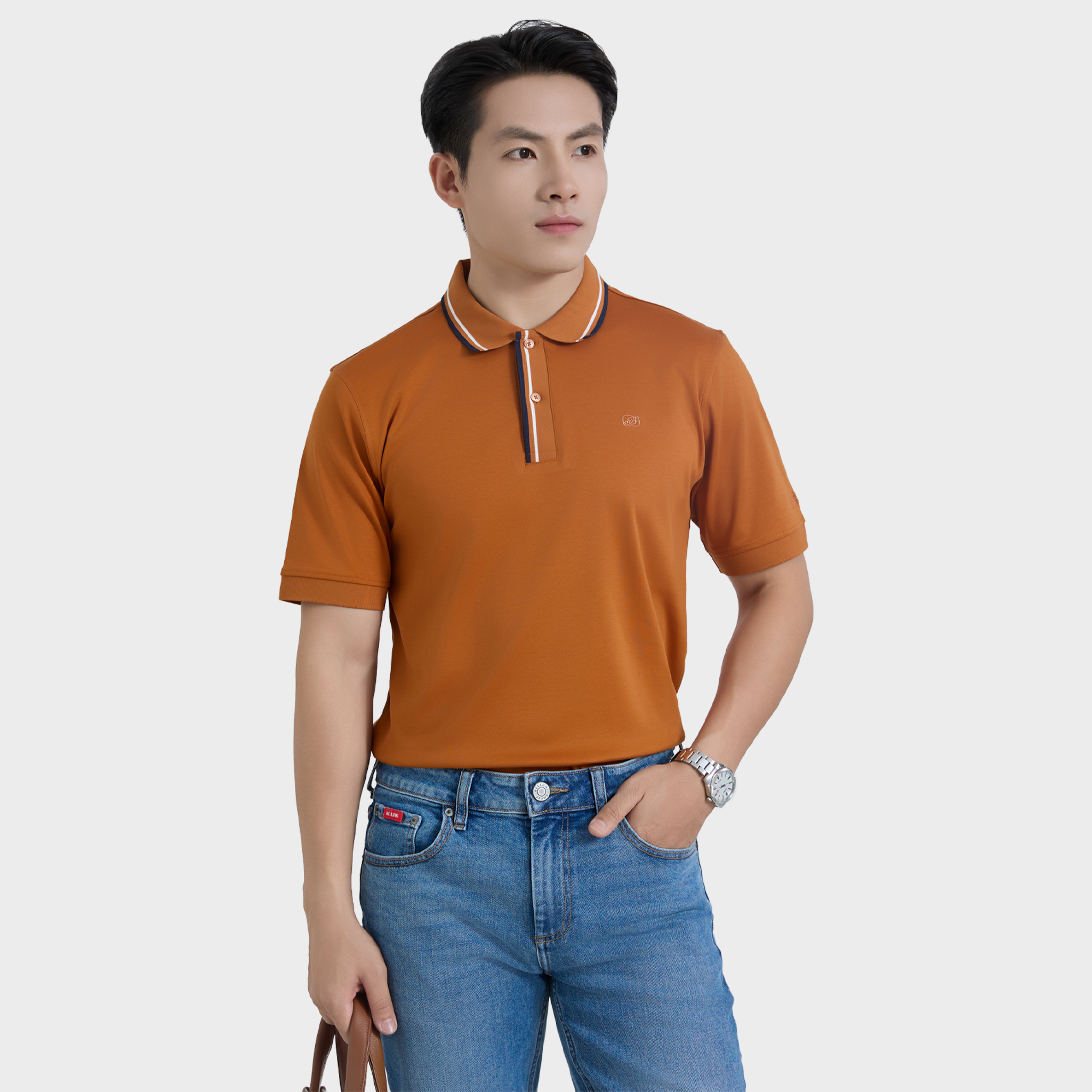  Áo Polo Nam Cotton Interlock – Trẻ Trung, Năng Động- AT.CM.BE 114 