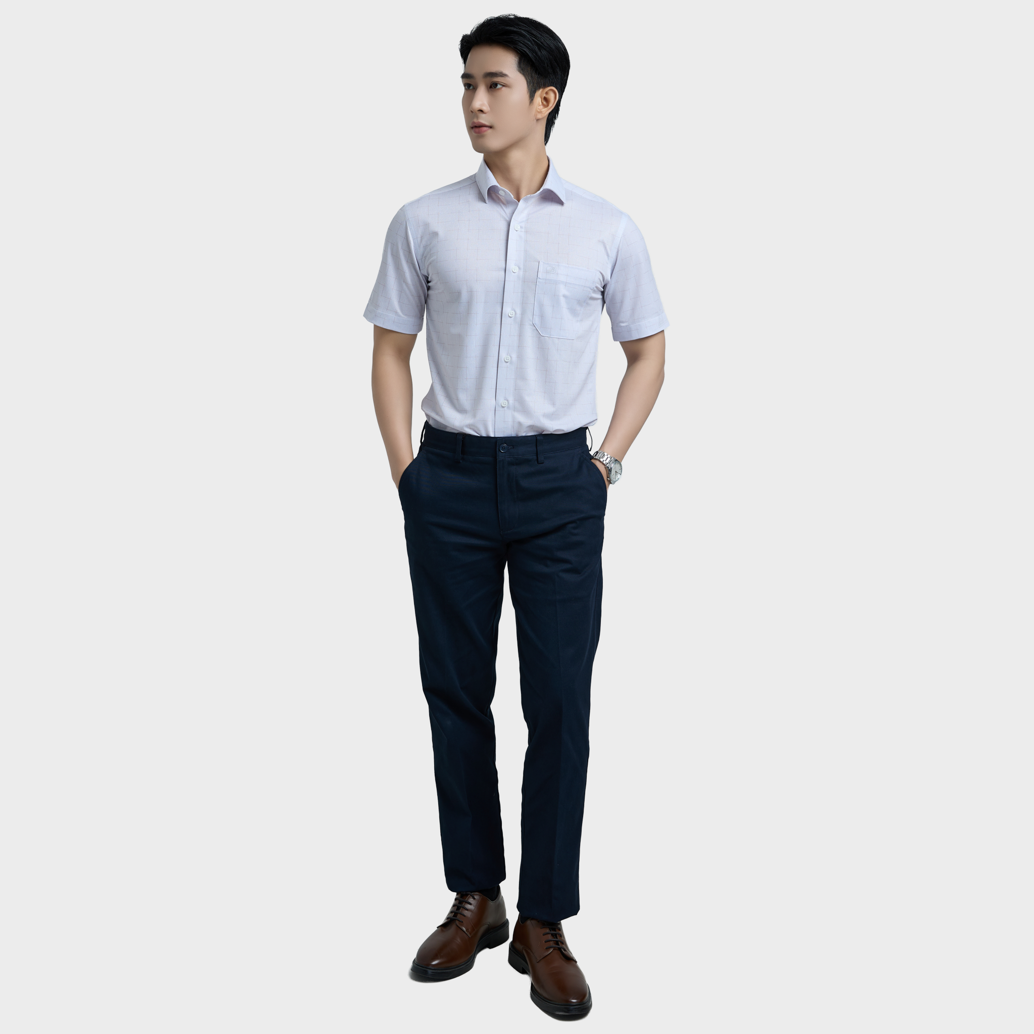  Áo sơ mi KNIT (sơ mi thun) ngắn tay BELLUNI - ABN.PS.BE 344 