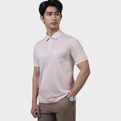  Áo Polo Nam Vải Sợi Tre Bo Cổ Dệt Sọc Thoáng Khí  – AT.BP.BE 118 