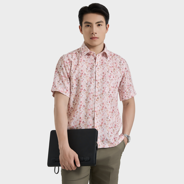  Áo sơ mi nam ngắn tay cao cấp BELLUNI vải sợi tre - ABN.PV.BE 359 