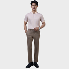  Áo Polo Nam Vải Sợi Tre Bo Cổ Dệt Sọc Thoáng Khí  – AT.BP.BE 118 