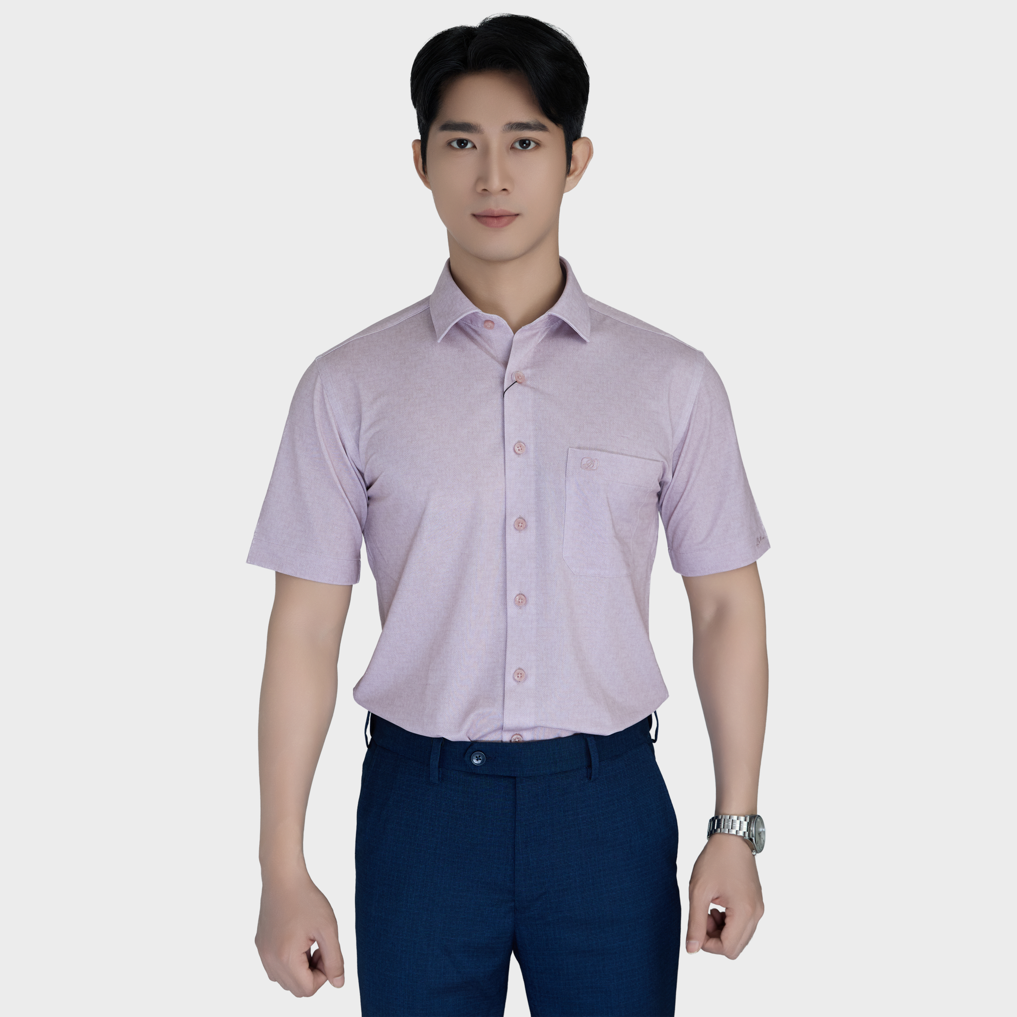  Áo sơ mi KNIT (sơ mi thun) ngắn tay BELLUNI - ABN.PS.BE 344 