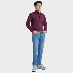  Áo Sơ Mi Nam Dài Tay - Sơ Mi Nam Cao Cấp Belluni Vân Xước, Co Giãn Tốt, Kháng Khuẩn ABD.PMS.BE 239 