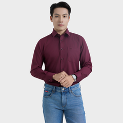  Áo Sơ Mi Nam Dài Tay - Sơ Mi Nam Cao Cấp Belluni Vân Xước, Co Giãn Tốt, Kháng Khuẩn ABD.PMS.BE 239 