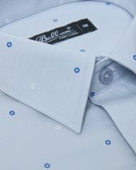  Áo Sơ Mi Nam Ngắn Tay Belluni Họa Tiết Vải Sợi Tre Mềm Mịn Chống Nhăn - ABN.BPS.BE 296 