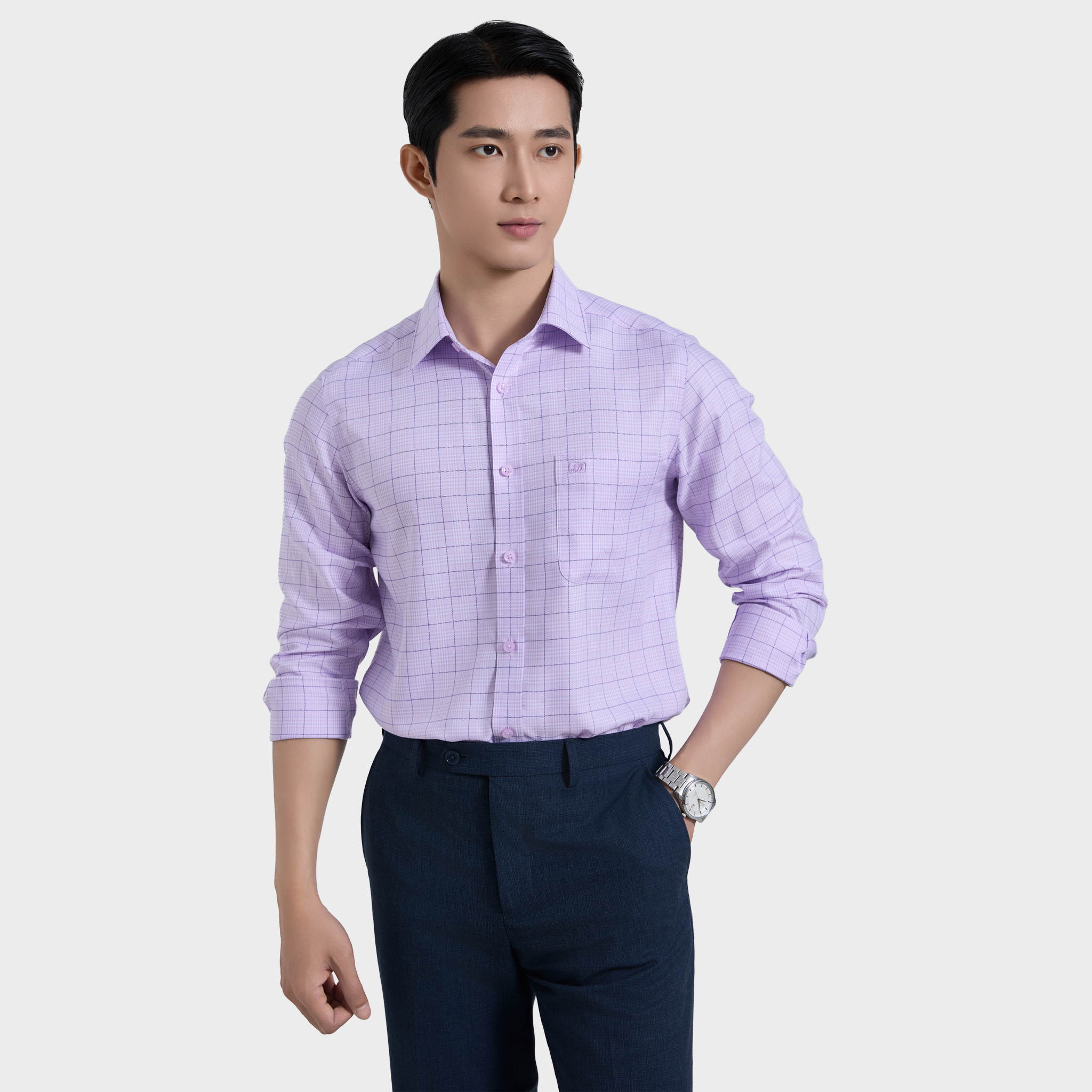  Áo sơ mi nam dài tay cao cấp BELLUNI vải sợi tre  ABD.BP.BE 234 