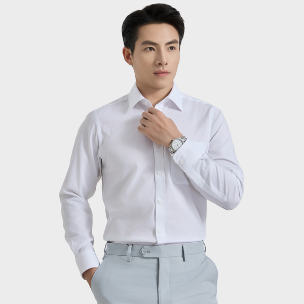  Áo sơ mi nam dài tay sợi bạc hà BELLUNI cao cấp - ABD.PMMS.BE 227 